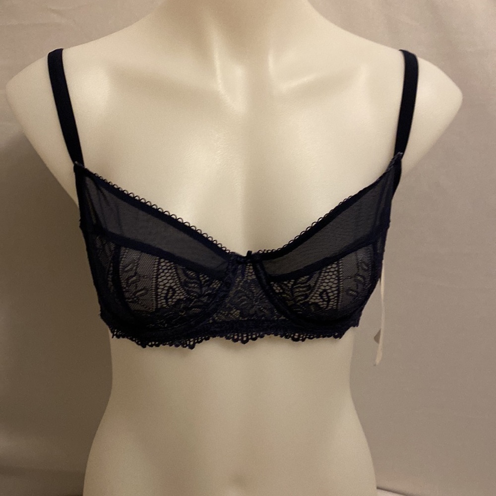 True & Co blush nocturne blue bra size 32DD NWT